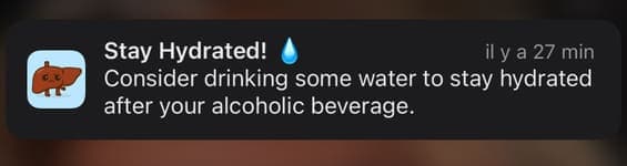 Hydration reminders